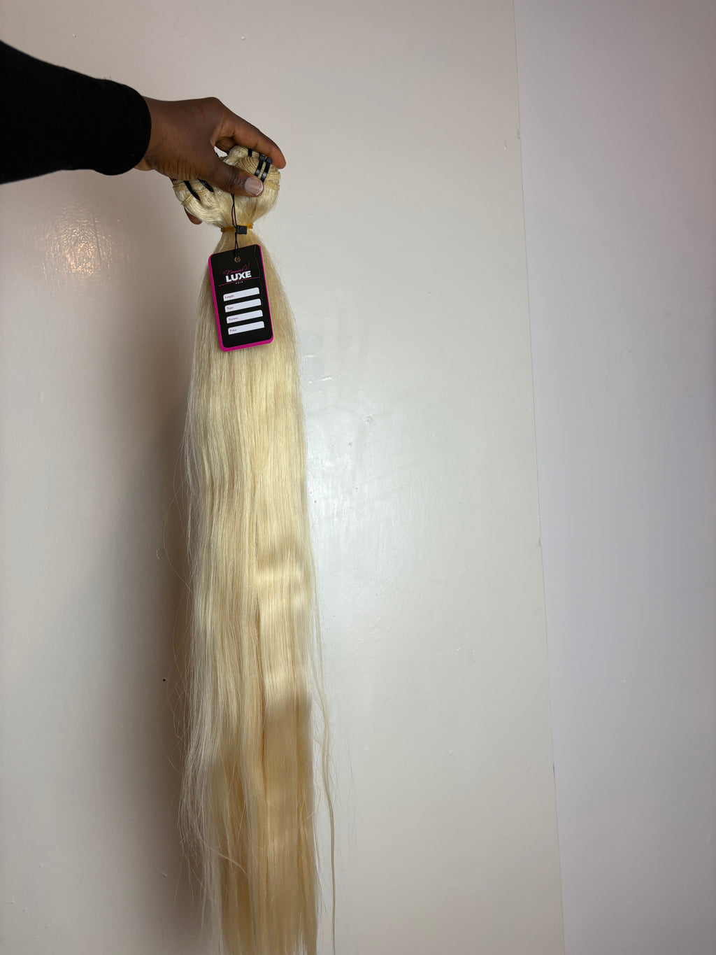 30 inches Blonde 3 Blended Bundles with Swiss lace frontal