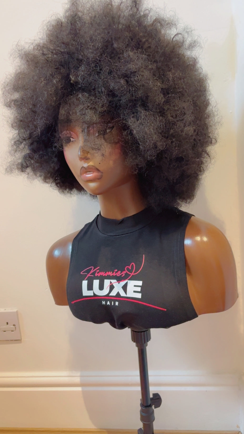 Afro human hair wig